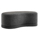 Alesund 48" Upholstered Ottoman Bench in Cast Slate