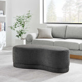 Alesund 48" Upholstered Ottoman Bench in Cast Slate