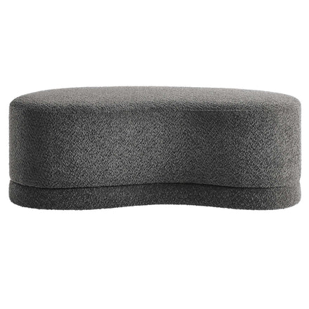 Nimbus 48" Upholstered Ottoman Bench in Cast Slate