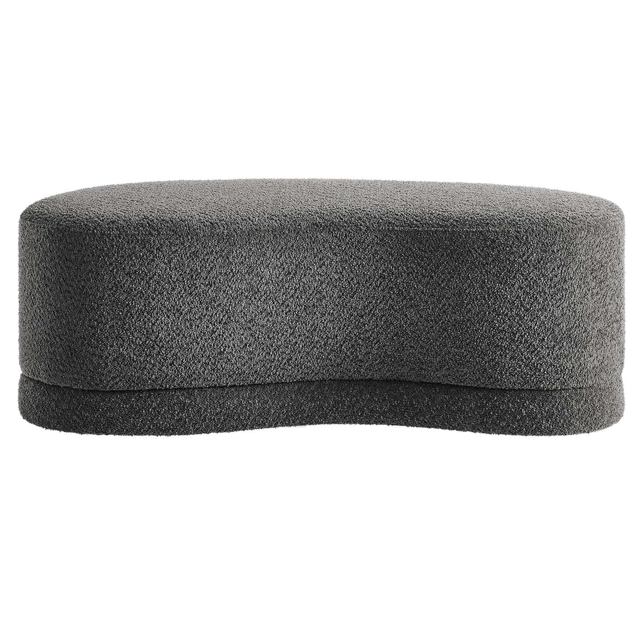 Alesund 48" Upholstered Ottoman Bench in Cast Slate