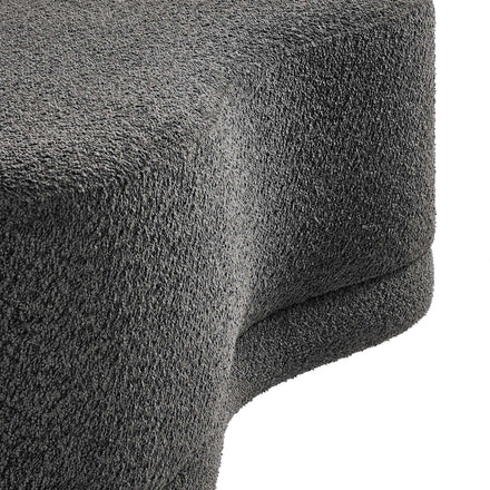 Nimbus 48" Upholstered Ottoman Bench in Cast Slate
