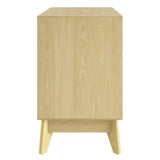 Maderuelo 43" Wood Grain Accent Cabinet in Natural White