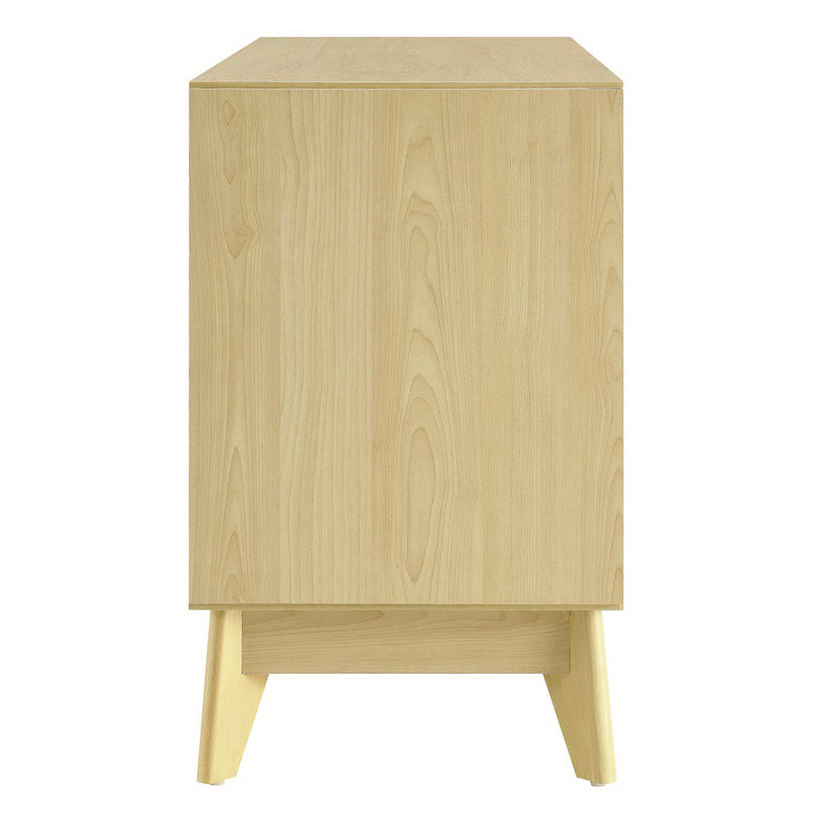 Maderuelo 43" Wood Grain Accent Cabinet in Natural White