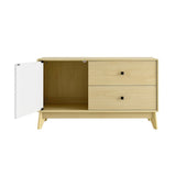 Maderuelo 43" Wood Grain Accent Cabinet in Natural White