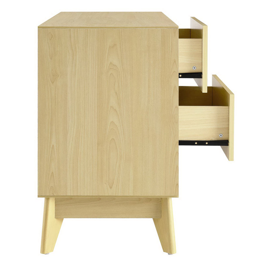 Maderuelo 43" Wood Grain Accent Cabinet in Natural White