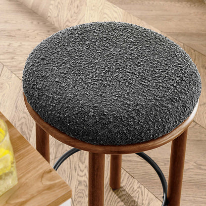 Fable Boucle Fabric Counter Stools Set of 2 by Furniture For America