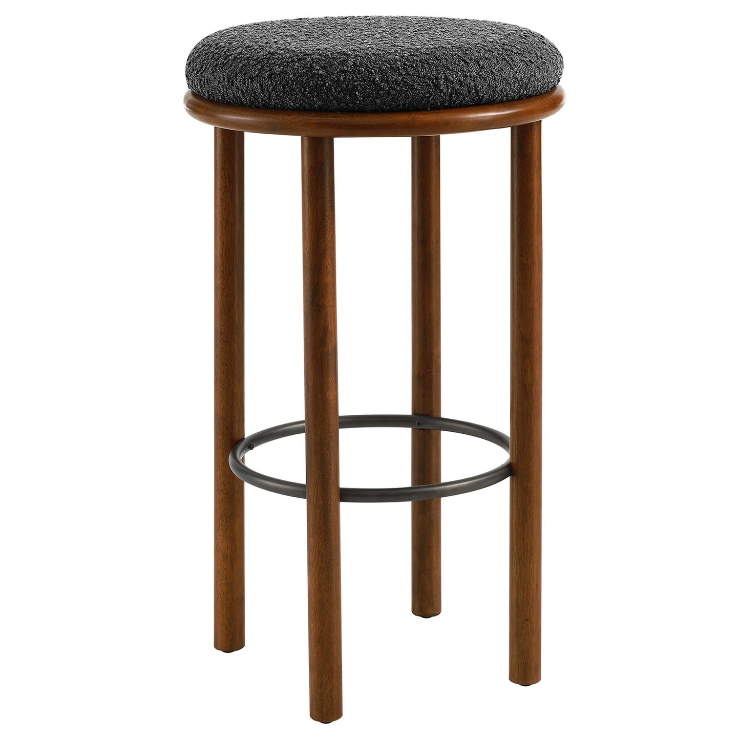 Fable Boucle Fabric Bar Stools Set of 2 by Furniture For America