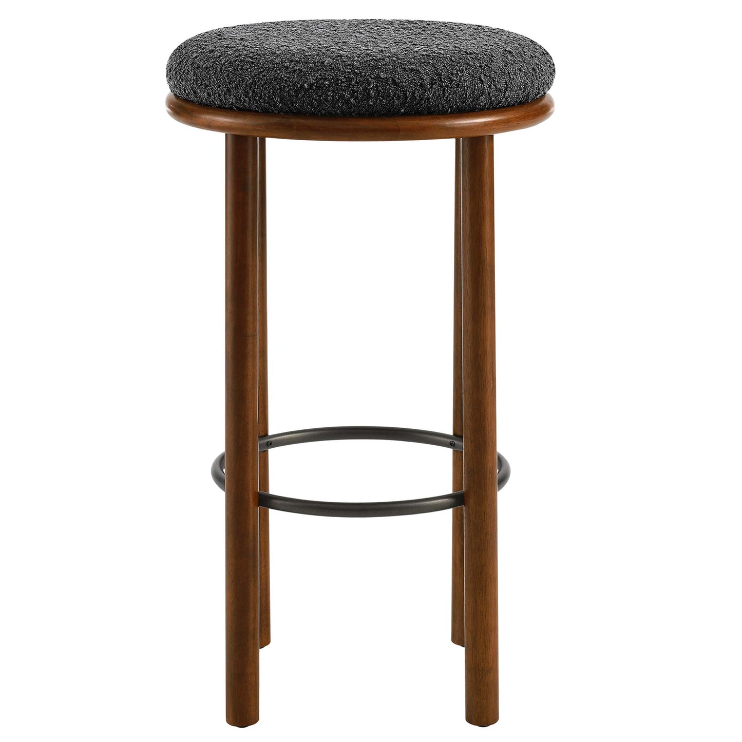 Fable Boucle Fabric Bar Stools Set of 2 by Furniture For America
