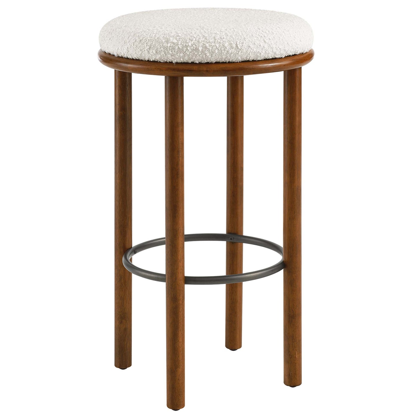 Fable Boucle Fabric Bar Stools Set of 2 by Furniture For America