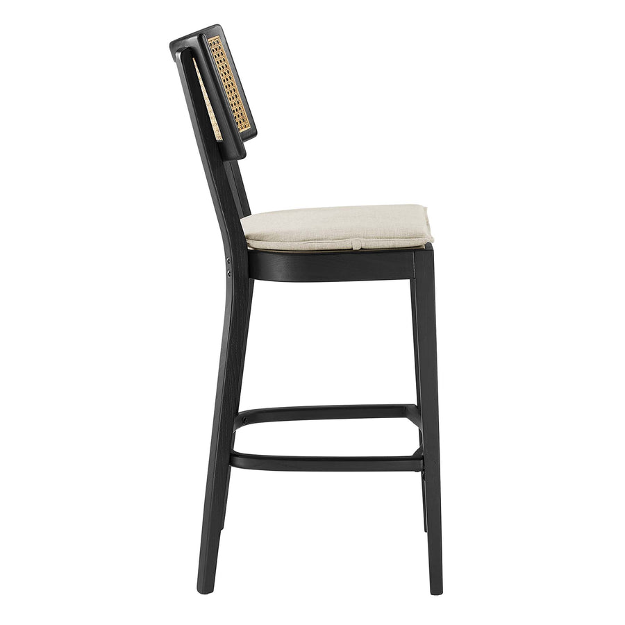 Bough Wood Bar Stools Set of 2 in Black Beige