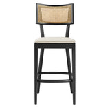 Bough Wood Bar Stools Set of 2 in Black Beige