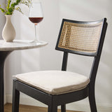 Bough Wood Bar Stools Set of 2 in Black Beige