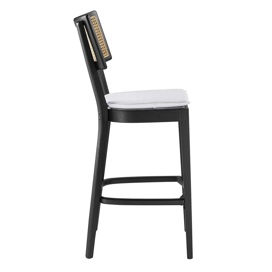 Bough Wood Bar Stools Set of 2 in Black White