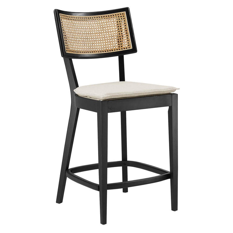 Bough Wood Counter Stools Set of 2 in Black Beige