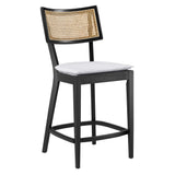 Bough Wood Counter Stools Set of 2 in Black White
