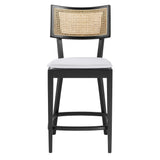 Bough Wood Counter Stools Set of 2 in Black White