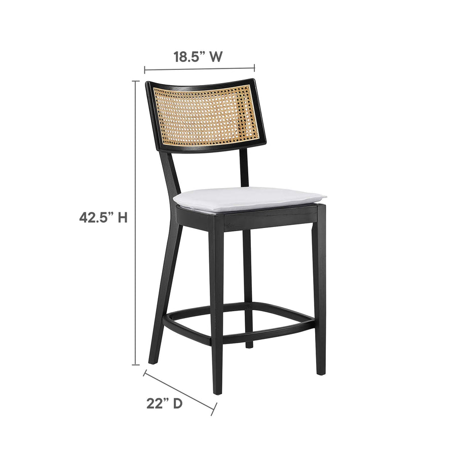 Bough Wood Counter Stools Set of 2 in Black White