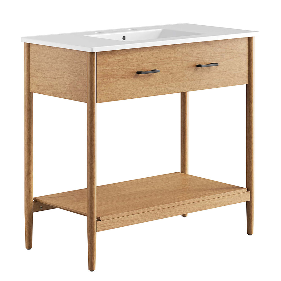 Quill 36" Bathroom Vanity in Natural White