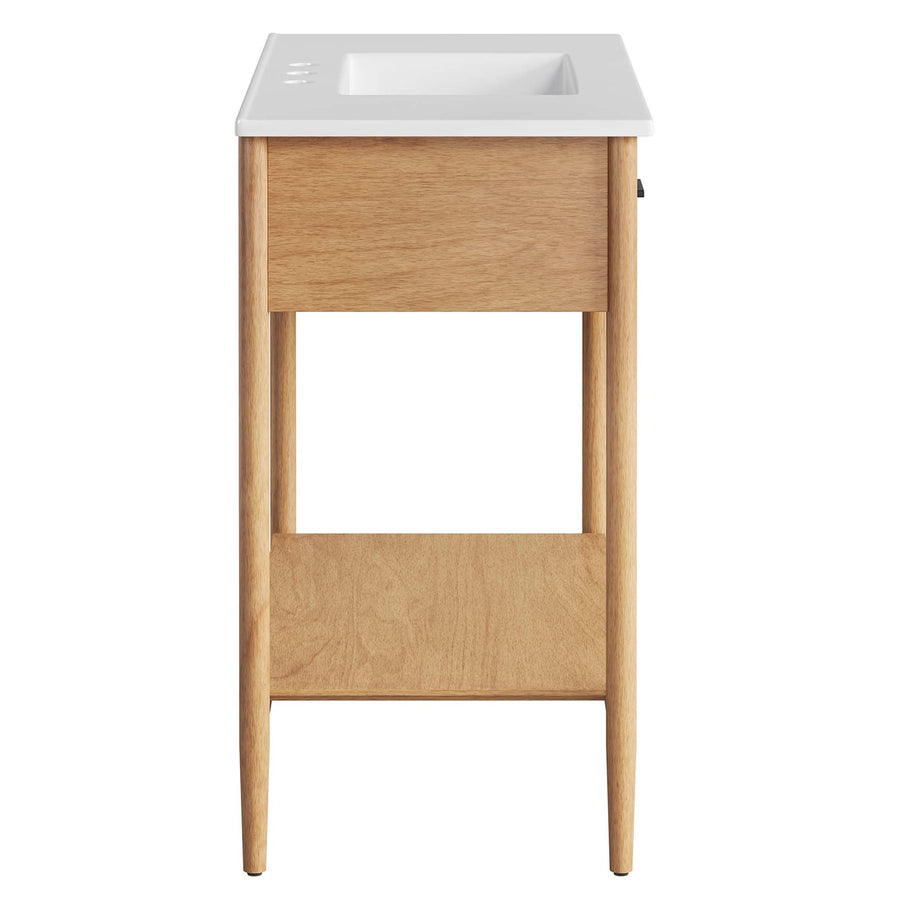 Quill 36" Bathroom Vanity in Natural White