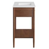 Quill 36" Bathroom Vanity in Walnut White