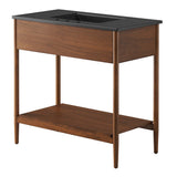 Quill 36" Bathroom Vanity in Walnut Black