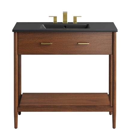 Zaire 36" Bathroom Vanity in Walnut Black