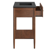Quill 36" Bathroom Vanity in Walnut Black