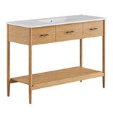 Quill 48" Single Sink Bathroom Vanity in Natural White