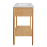 Quill 48" Single Sink Bathroom Vanity in Natural White