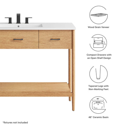 Zaire 48" Single Sink Bathroom Vanity by Furniture For America