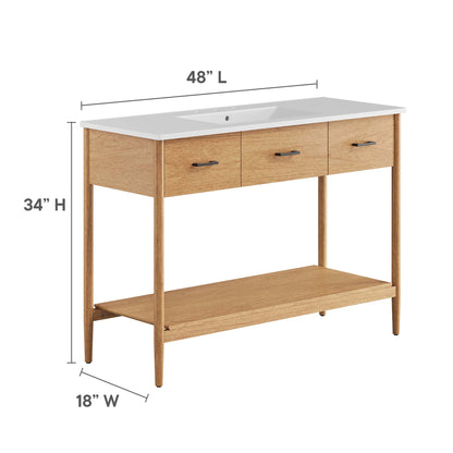 Zaire 48" Single Sink Bathroom Vanity by Furniture For America