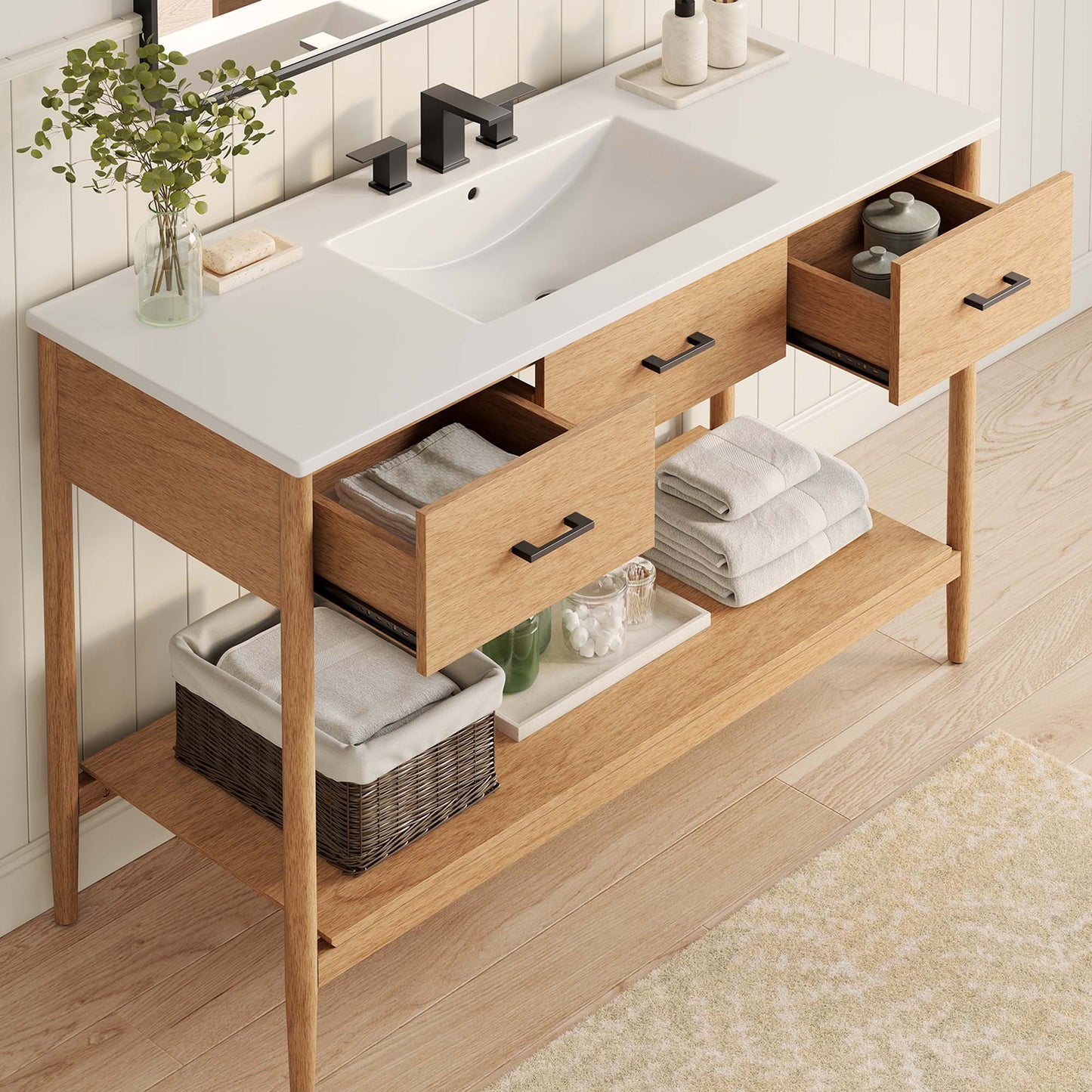 Zaire 48" Single Sink Bathroom Vanity by Furniture For America