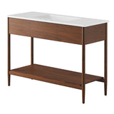 Quill 48" Single Sink Bathroom Vanity in Walnut White