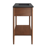 Quill 48" Single Sink Bathroom Vanity in Walnut Black