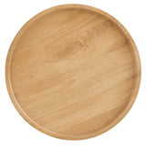 Seren Round Wood Side Table in Natural