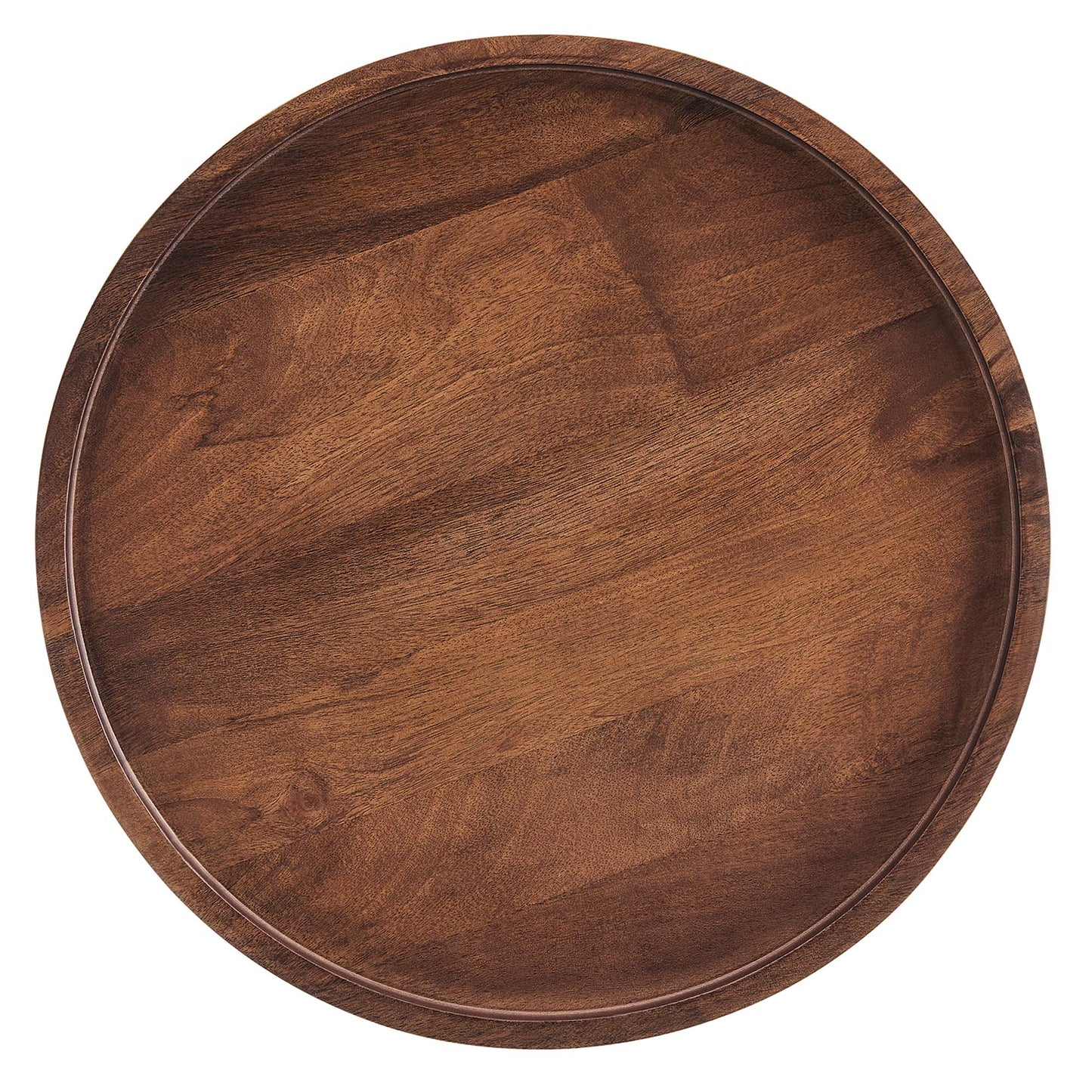 Chiro Round Wood Side Table by Furniture For America