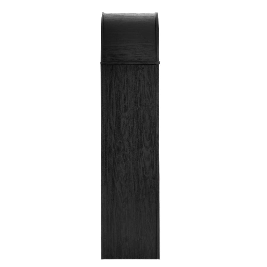 Citron Arched Tall Display Cabinet in Black Oak