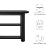 Heledd 57" Console Table in Black