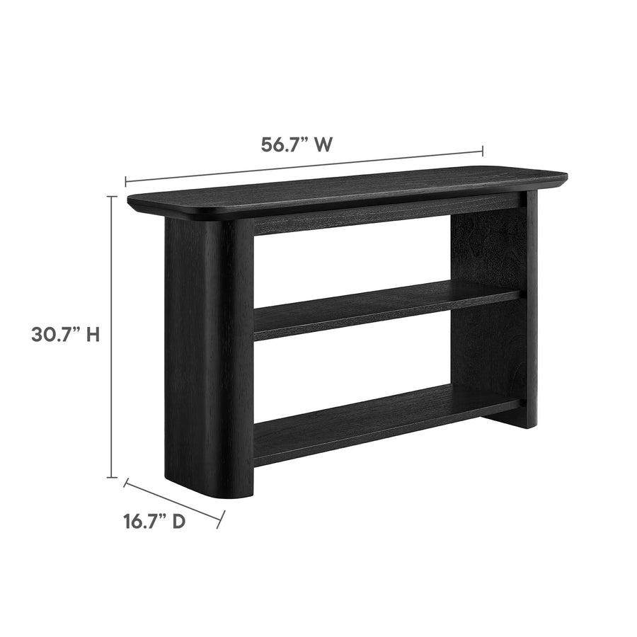 Heledd 57" Console Table in Black