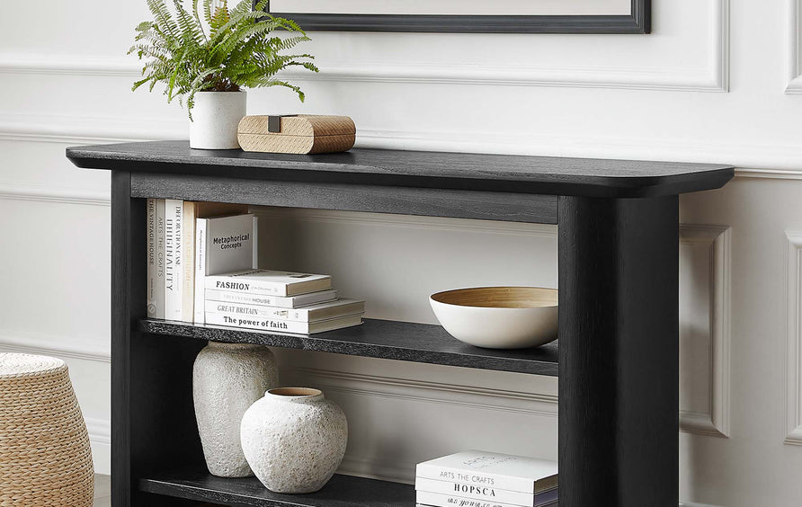 Heledd 57" Console Table in Black