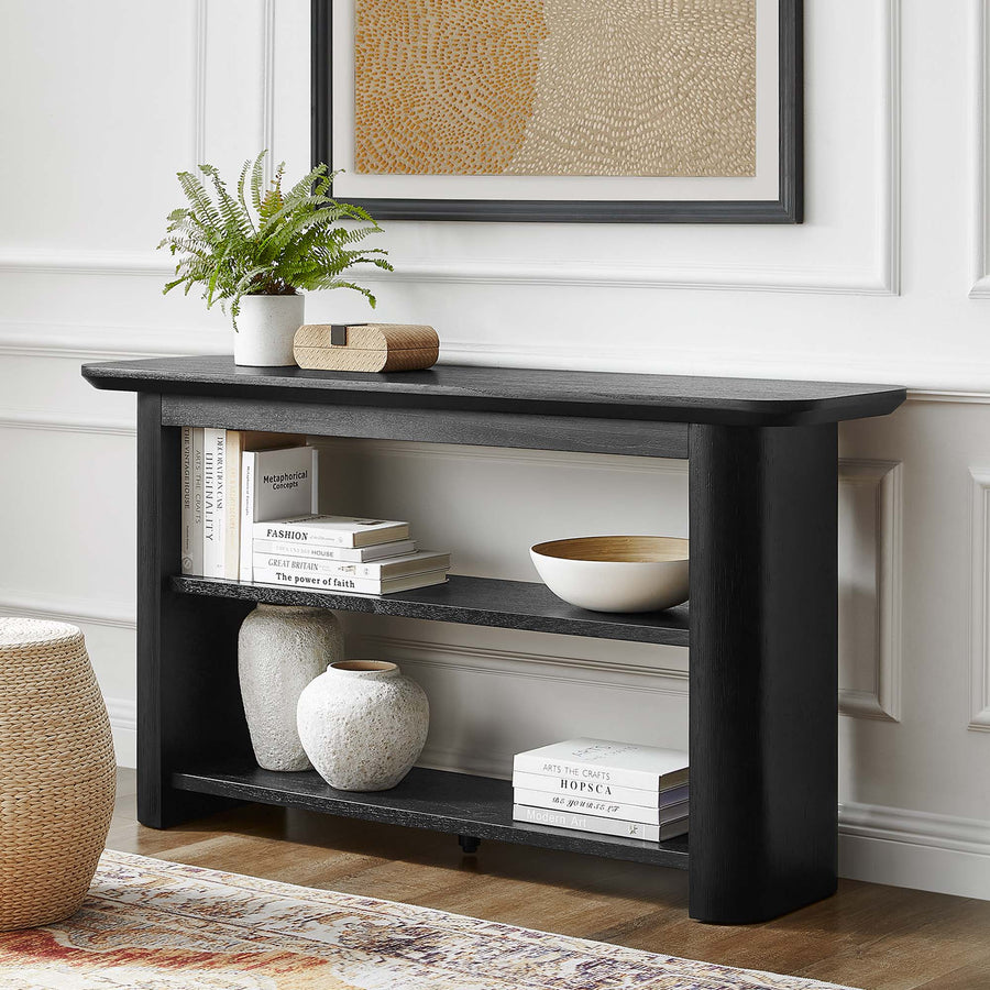 Heledd 57" Console Table in Black
