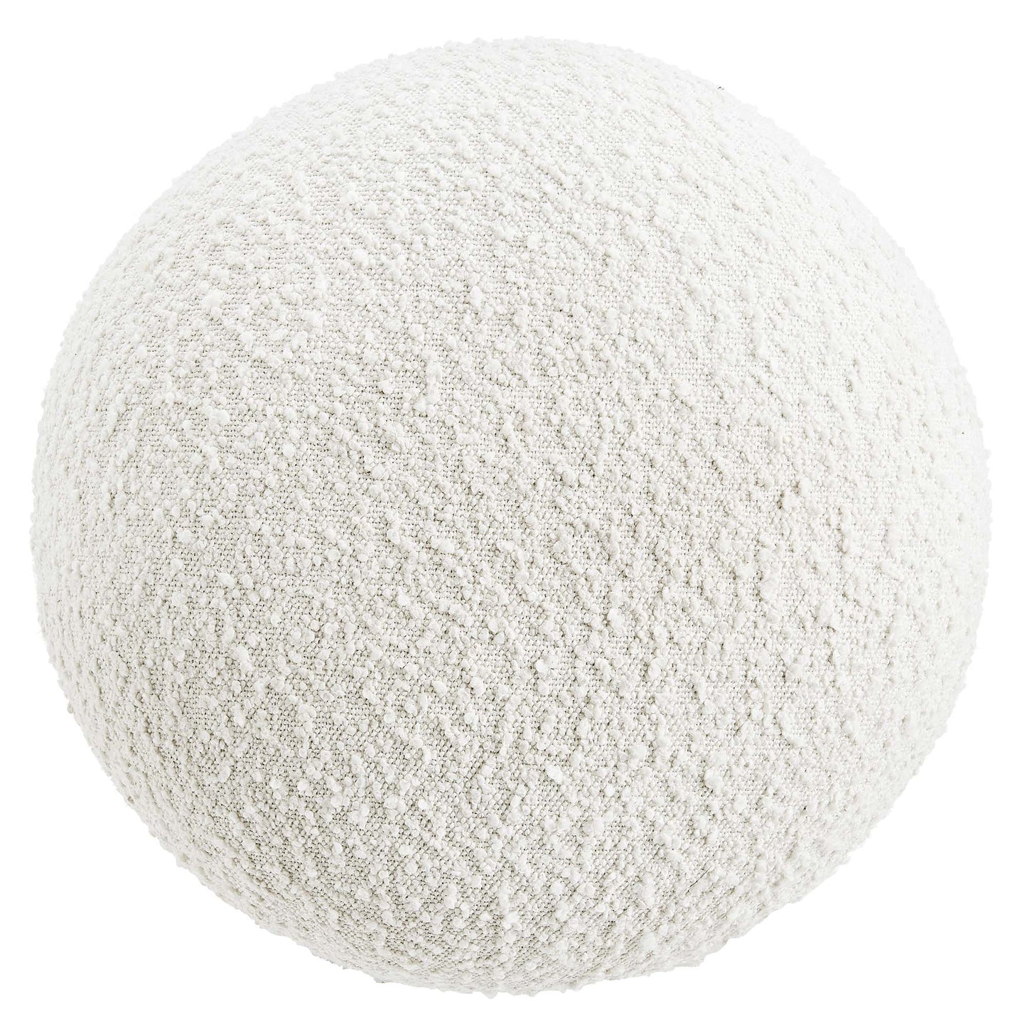 Breeze Boucle Upholstered Ottoman by Furniture For America