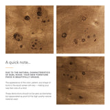 Wilhelmina Boucle Upholstered Ottoman in Ivory Burl