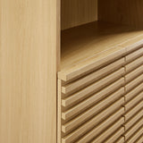 Vera Tall Bathroom Storage Cabinet in Oak