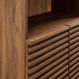 Vera Tall Bathroom Storage Cabinet in Walnut
