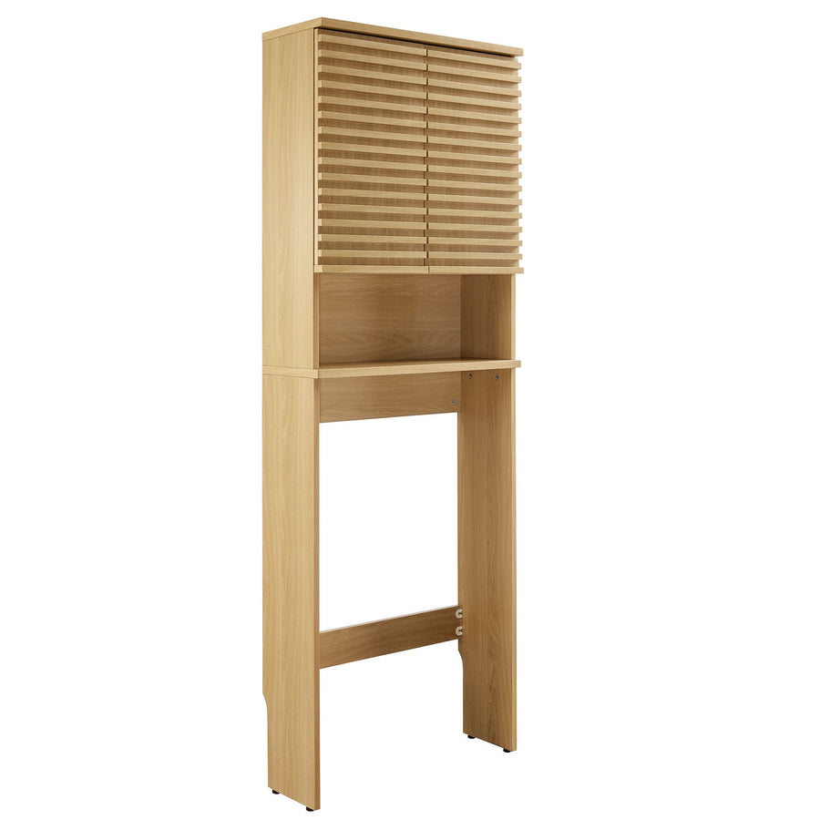 Vera Over the Toilet Bathroom Storage Cabinet in Oak