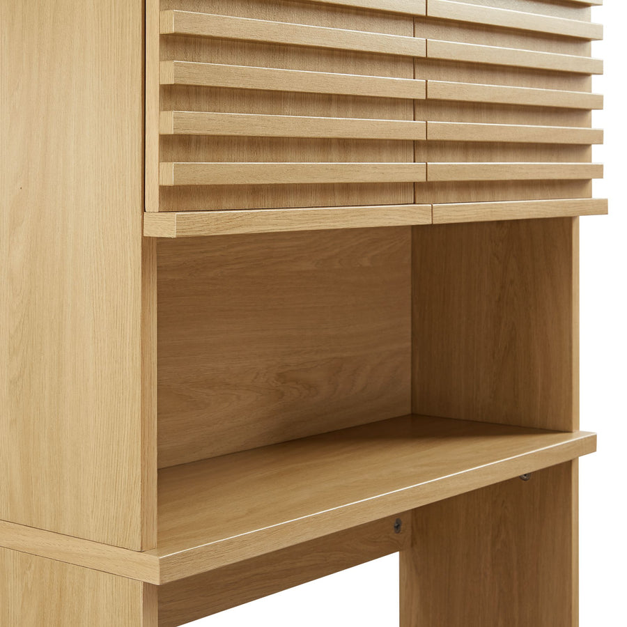 Vera Over the Toilet Bathroom Storage Cabinet in Oak