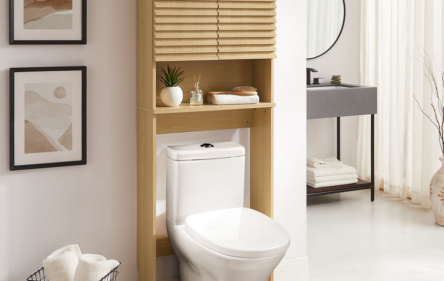 Vera Over the Toilet Bathroom Storage Cabinet in Oak