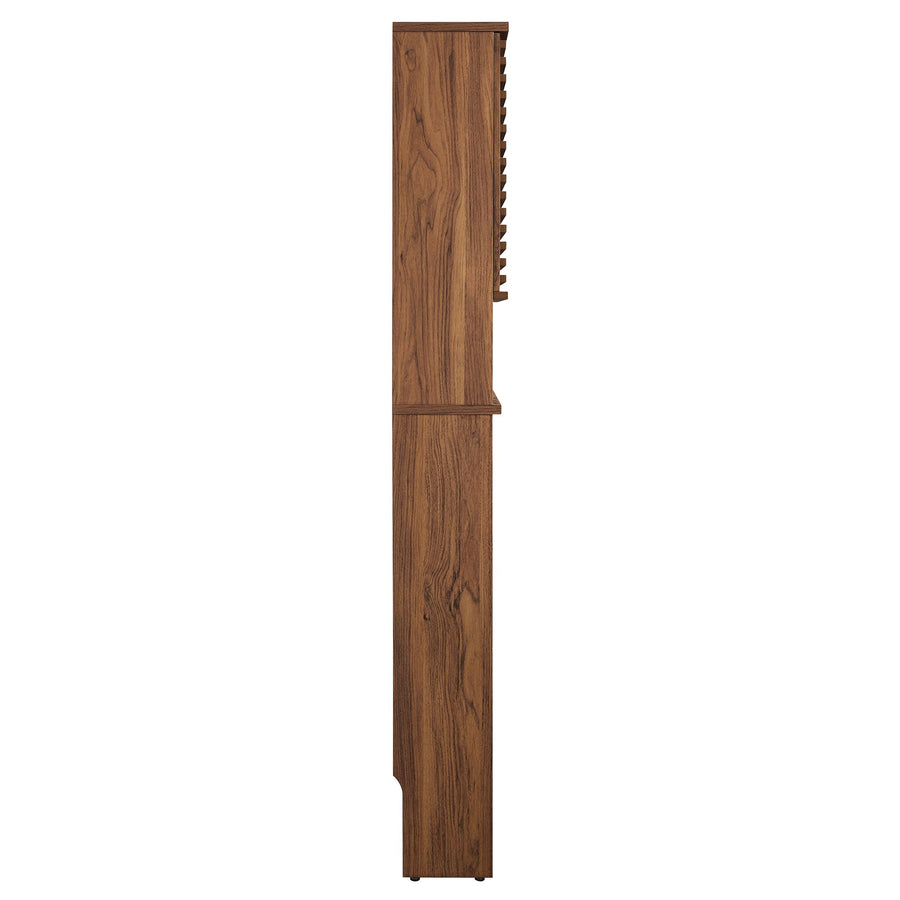 Vera Over the Toilet Bathroom Storage Cabinet in Walnut