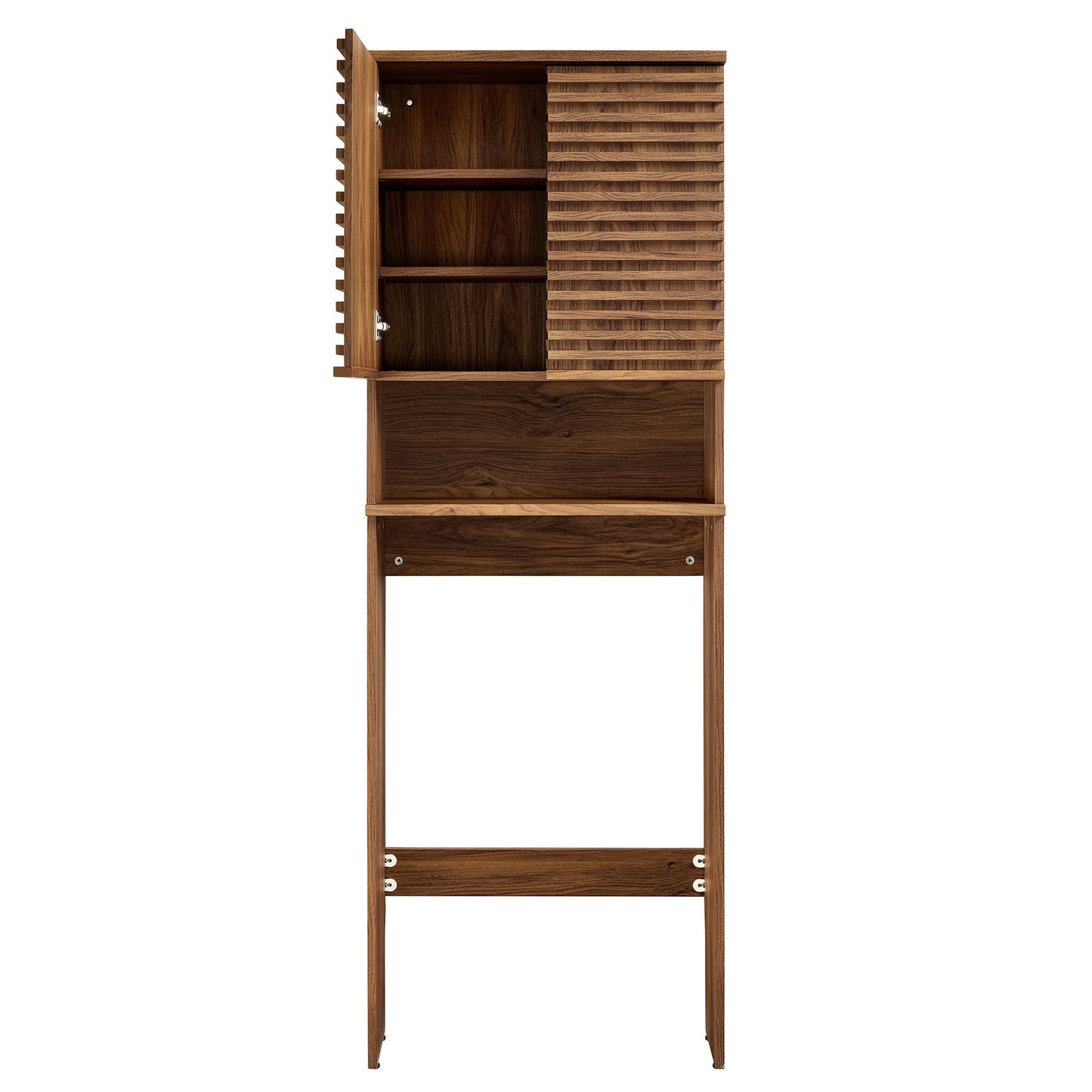 Vera Over the Toilet Bathroom Storage Cabinet in Walnut